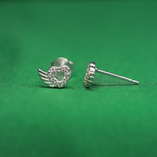 Iced Bling Heart Stud Collection