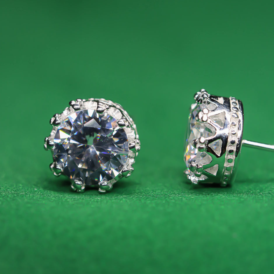 Iced Bling Crown Stud Collection