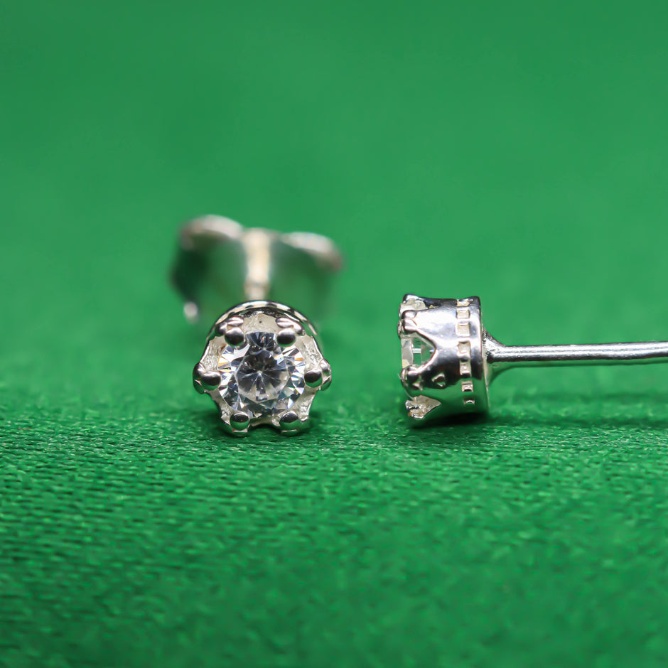Iced Bling Crown Stud Collection