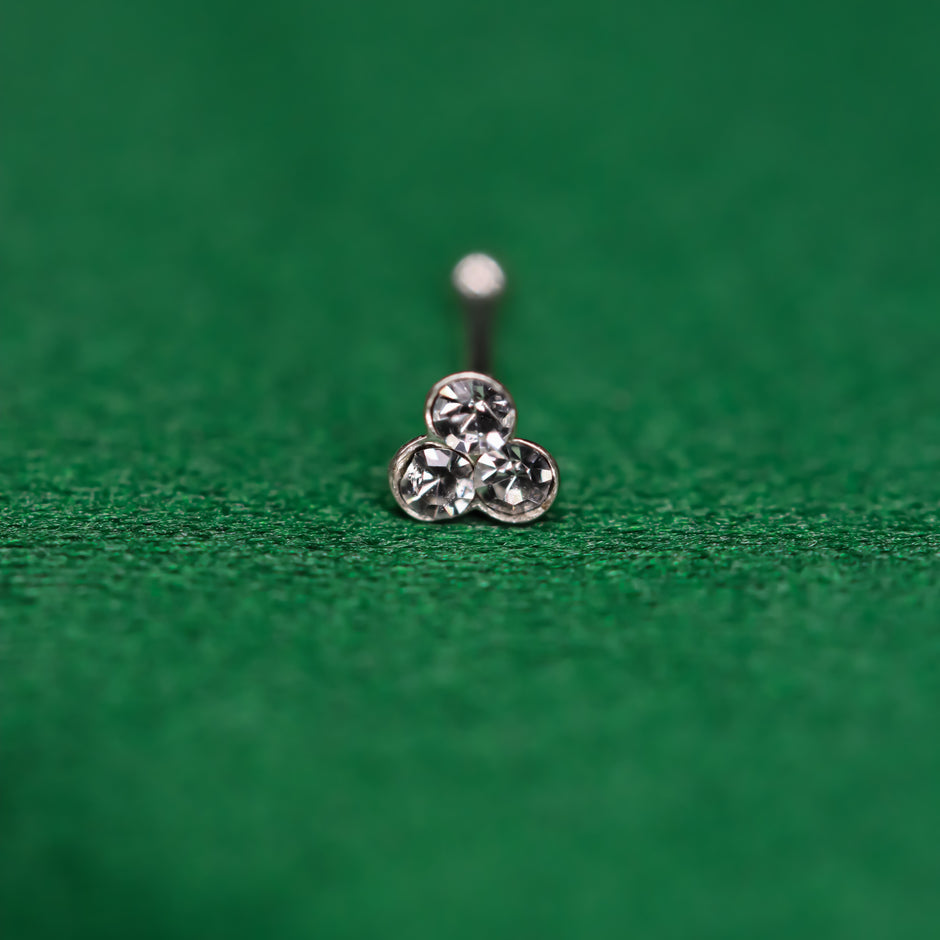 Iced Bling " Trio " Nosepin