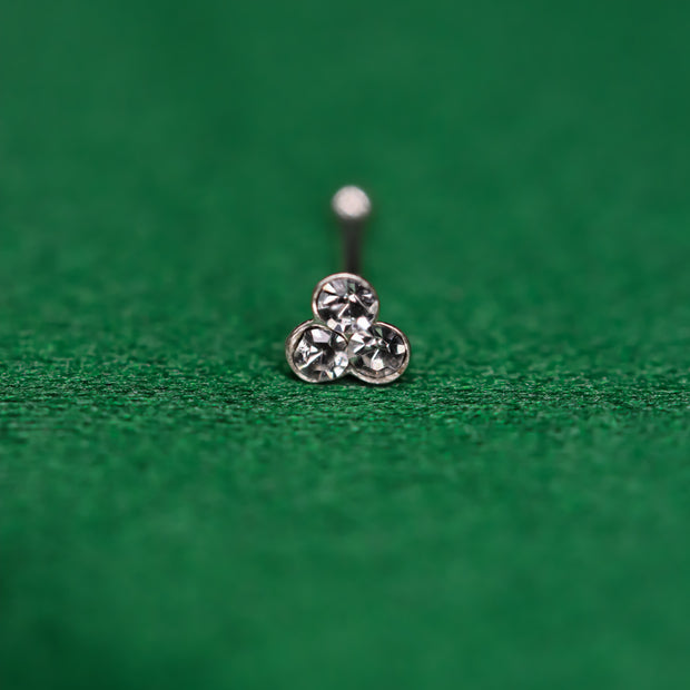 Iced Bling " Trio " Nosepin