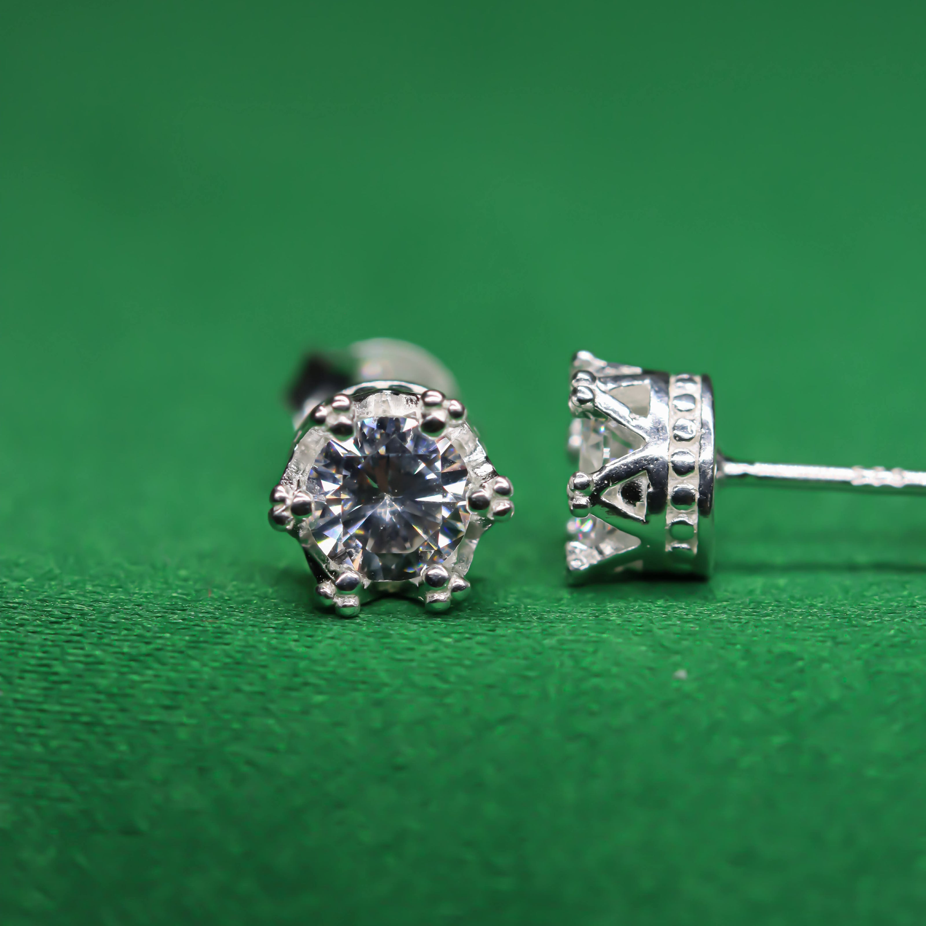 Iced Bling Crown Stud Collection