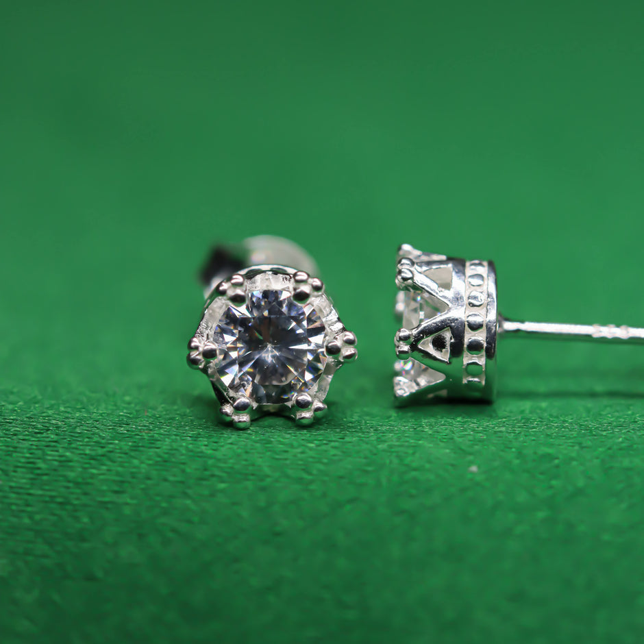 Iced Bling Crown Stud Collection