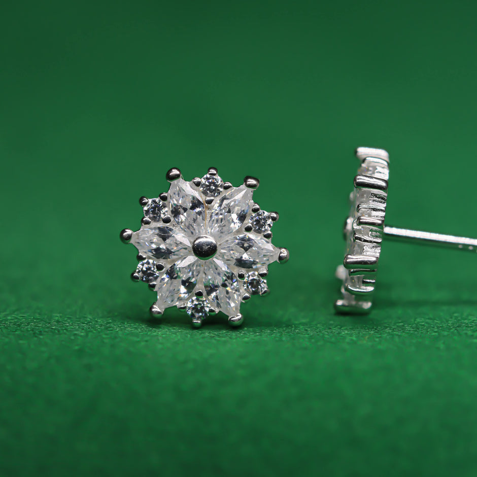 ICED BLING  Snowflakes Stud Collection