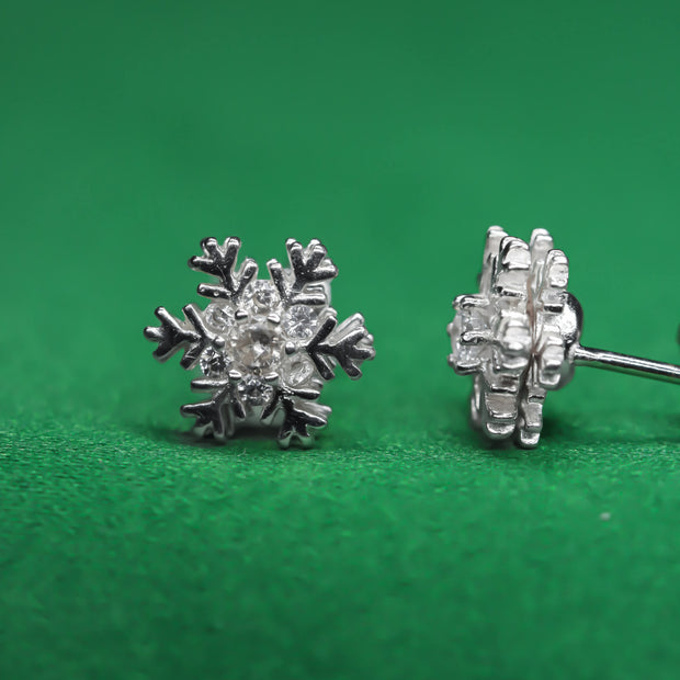 ICED BLING  Snowflakes Stud Collection