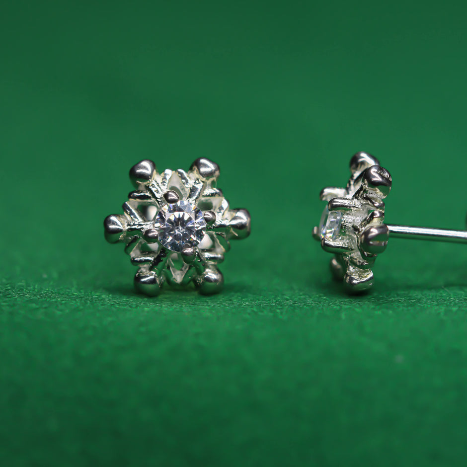 ICED BLING  Snowflakes Stud Collection