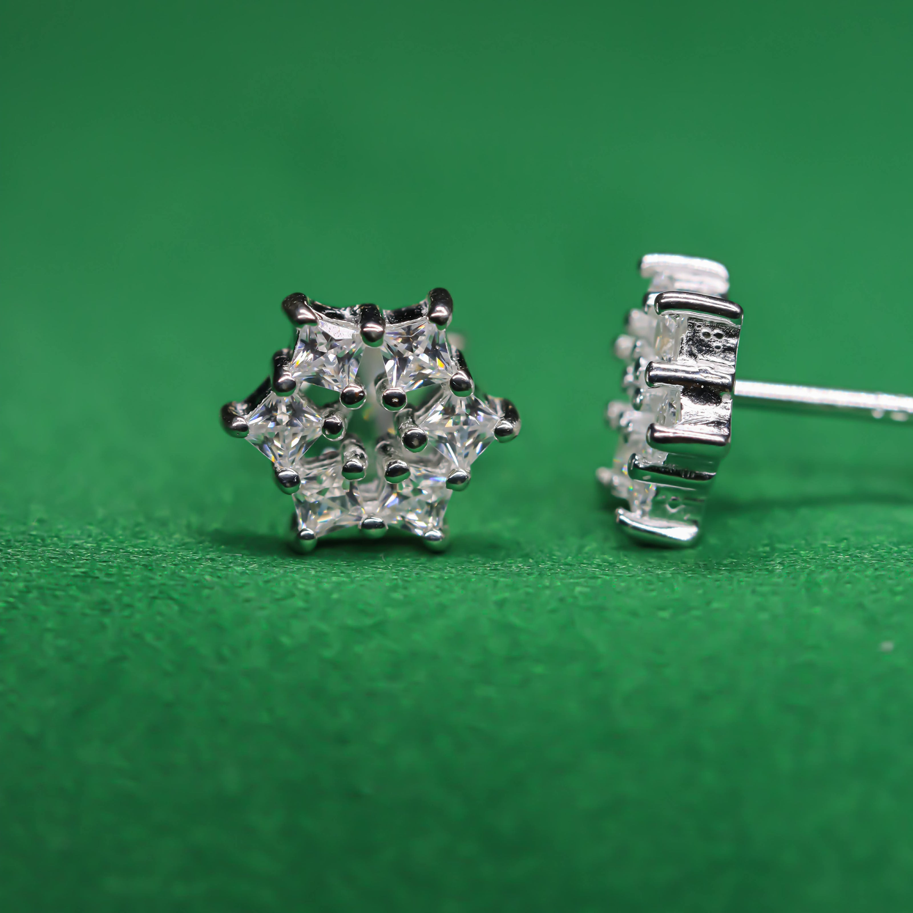 ICED BLING  Snowflakes Stud Collection